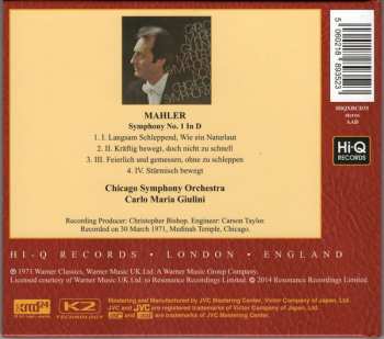 CD The Chicago Symphony Orchestra: Mahler: Symphony No. 1 545715