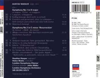 2CD The London Symphony Orchestra: Symphonies N° 1 & 2 649008