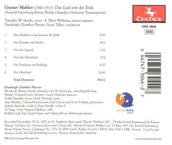 CD Gustav Mahler: Das Lied Von Der Erde 586622