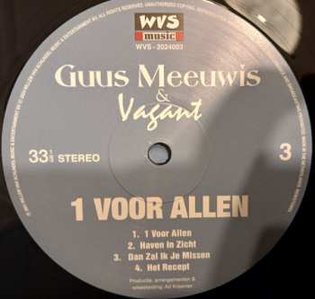 2LP Guus Meeuwis & Vagant: 1 Voor Allen 651613