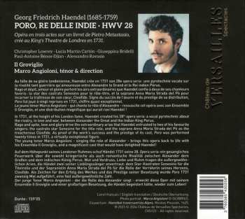 3CD Georg Friedrich Händel: Poro, Re Delle Indie 578361