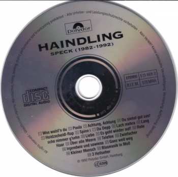 CD Haindling: Speck (1982-1992) 306725