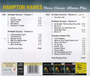 2CD Hampton Hawes: Three Classic Albums Plus: Al Night Session Vol. 1 & 2 & 3 / Hampton Hawes Trio 544266