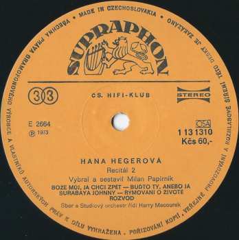 LP Hana Hegerová: Recitál 2 43085