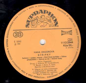 LP Hana Zagorová: Střípky 305356