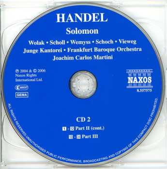 2CD Georg Friedrich Händel: Solomon 636467