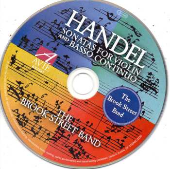 CD Georg Friedrich Händel: Sonatas For Violin And Basso Continuo 552073