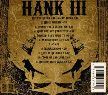 CD Hank Williams III: Rebel Within DIGI 623004