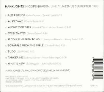 CD Hank Jones: In Copenhagen - Live At Jazzhus Slukefter 1983 551831