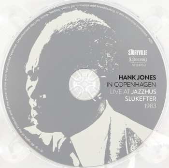 CD Hank Jones: In Copenhagen - Live At Jazzhus Slukefter 1983 551831