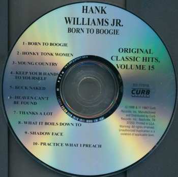 CD Hank Williams Jr.: Born To Boogie 603110