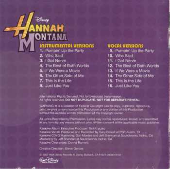 CD Hannah Montana: Disney Karaoke Series: Hannah Montana 563266