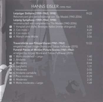 CD Hanns Eisler: Leipzig Symphony / Funeral Pieces / Nuit Et Broulliard 303464