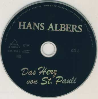 2CD Hans Albers: Das Herz Von St. Pauli 550953