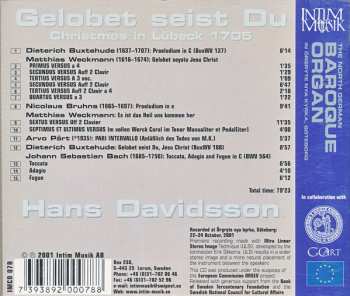 CD Hans Davidsson: Gelobet Seist Du - Christmas In Lübeck 1705 311263