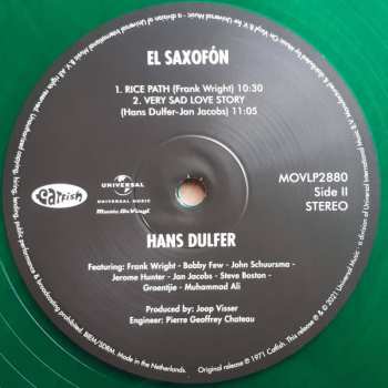 LP Hans Dulfer: El Saxofón LTD | NUM | CLR 90462