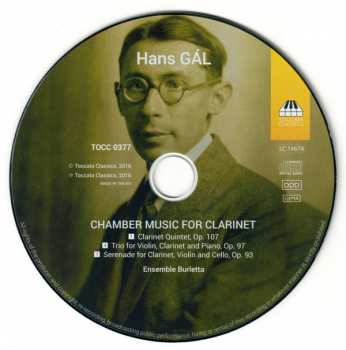 CD Hans Gal: Chamber Music For Clarinet 148659