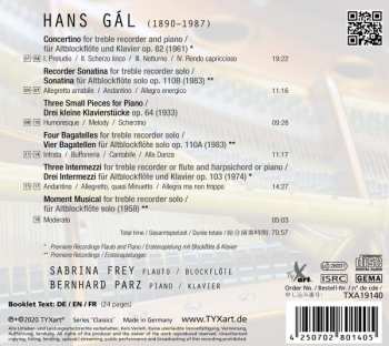 CD Hans Gal: First Complete Recordings For Flauto And Piano 614428