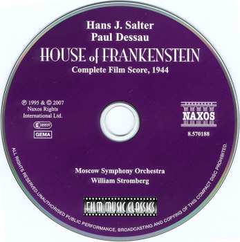 CD William Stromberg: House of Frankenstein (The Complete 1944 Score) 570104