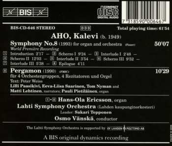 CD Lahti Symphony Orchestra: Symphony No. 8, Pergamon 637625