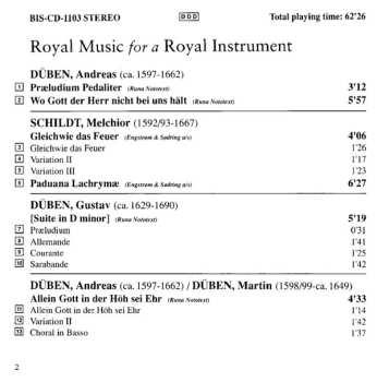 CD Hans-Ola Ericsson: Royal Music For A Royal Instrument 547214