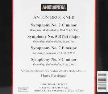 4CD Anton Bruckner: Symphony N.2, N.5, N.7, N.8 546011