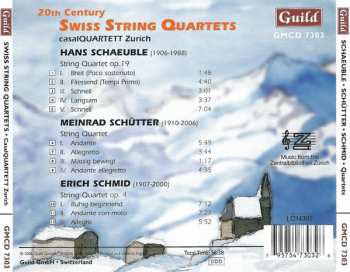 CD Hans Schaeuble: 20th Century Swiss String Quartets 391267