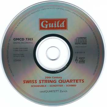 CD Hans Schaeuble: 20th Century Swiss String Quartets 391267