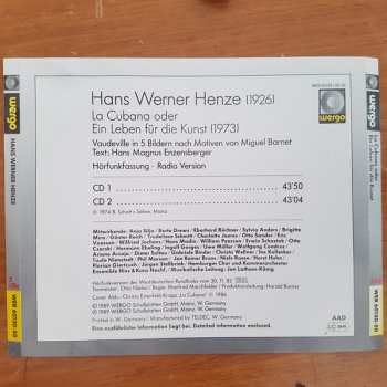 2CD Hans Werner Henze: La Cubana Oder Ein Leben Für Die Kunst 330366