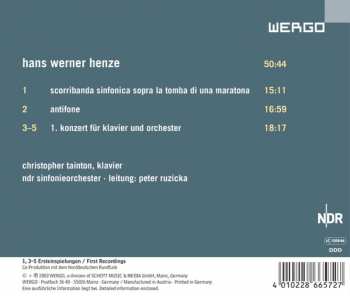 CD Hans Werner Henze: Scorribanda Sinfonica, Sopra La Tomba Di Una Maratona, Antifone, 1. Konzert Für Klavier Und Orchester 284869