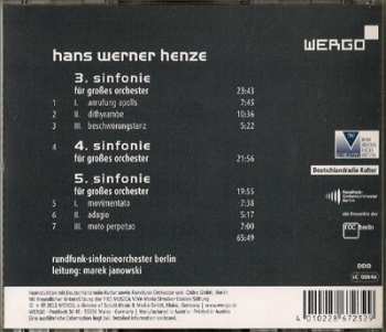 CD Hans Werner Henze: Symphonies 3-5 178939