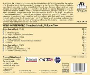 CD Hans Winterberg: Chamber Music, Volume Two 586260