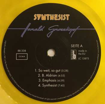 2LP Harald Grosskopf: Synthesist DLX | LTD | NUM | CLR 264707