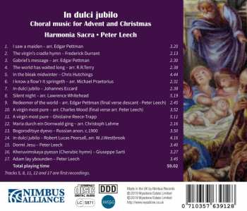 CD Harmonia Sacra: In Dulci Jubilo: Choral Music For Advent And Christmas 378137