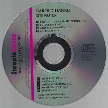 CD Harold Danko: Rite Notes 596966