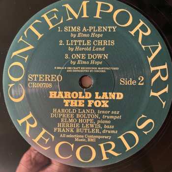 LP Harold Land Quintet: The Fox 545027