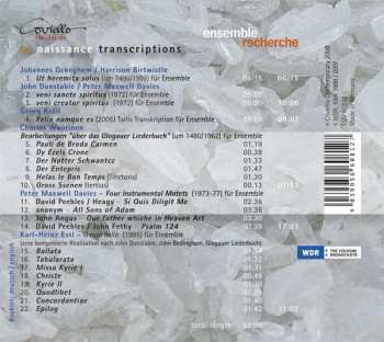 CD Harrison Birtwistle: Renaissance Transcriptions DIGI 339778