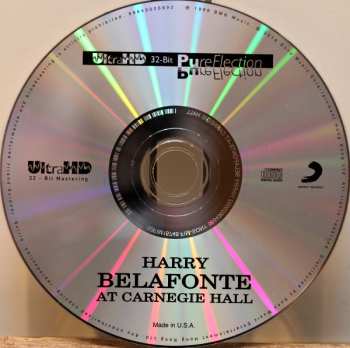 CD Harry Belafonte: Belafonte At Carnegie Hall LTD | NUM 643538