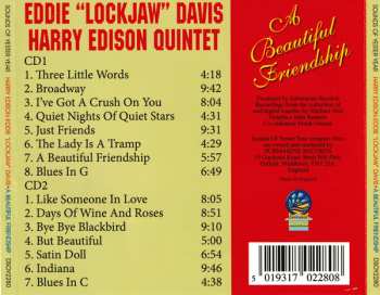 2CD The Harry "Sweets" Edison-Eddie "Lockjaw" Davis Quintet: A Beautiful Friendship: "Live" From Espace Pierre Cardin, Paris 555008