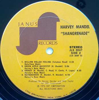 LP Harvey Mandel: Shangrenade 570508