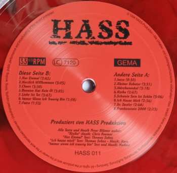 LP Hass: Liebe Ist Tot LTD | CLR 402701