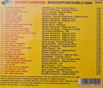 CD Hayden Thompson: Mississippi Rockabilly Man 600572