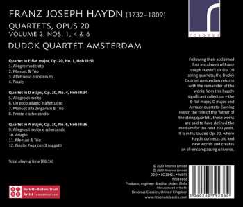 CD Joseph Haydn: String Quartets Op. 20, Volume 2 613364