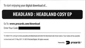 LP Headland: Cosy EP CLR | LTD 466906