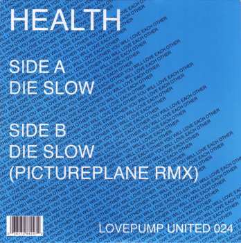 SP HEALTH: Die Slow (Market Yourself For Blood) PIC 577896