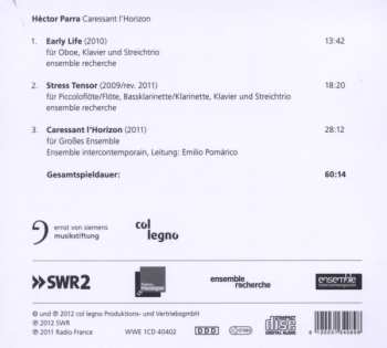 CD Hèctor Parra: Caressant L'Horizon 421569