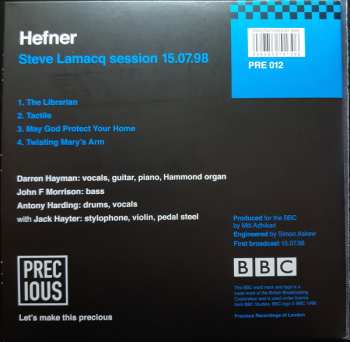 2SP Hefner: Steve Lamacq Session 15.07.98 598806