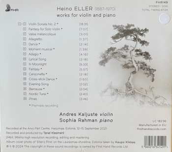 CD Heino Eller: Works For Violin Ad Piano 620368