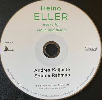 CD Heino Eller: Works For Violin Ad Piano 620368