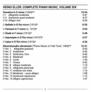 CD Sten Lassmann: Complete Piano Music, Volume Six 259397